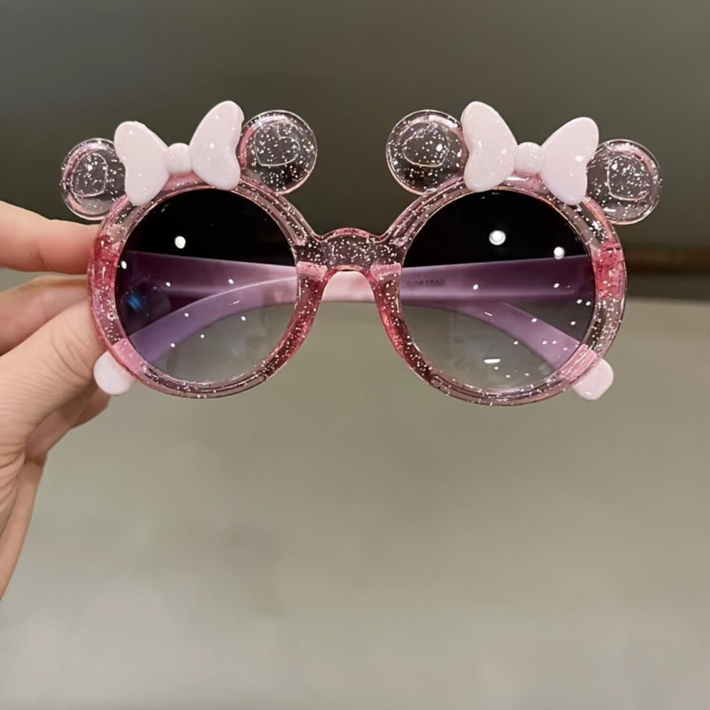 Fashion Accessories - Rhinestone Bow Glasses Lightweight Eyewear Stage Performance Photo Shoot - product detail view 3