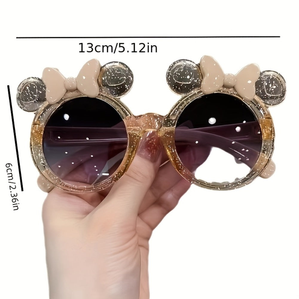 Fashion Accessories - Rhinestone Bow Glasses Lightweight Eyewear Stage Performance Photo Shoot - product detail view 5