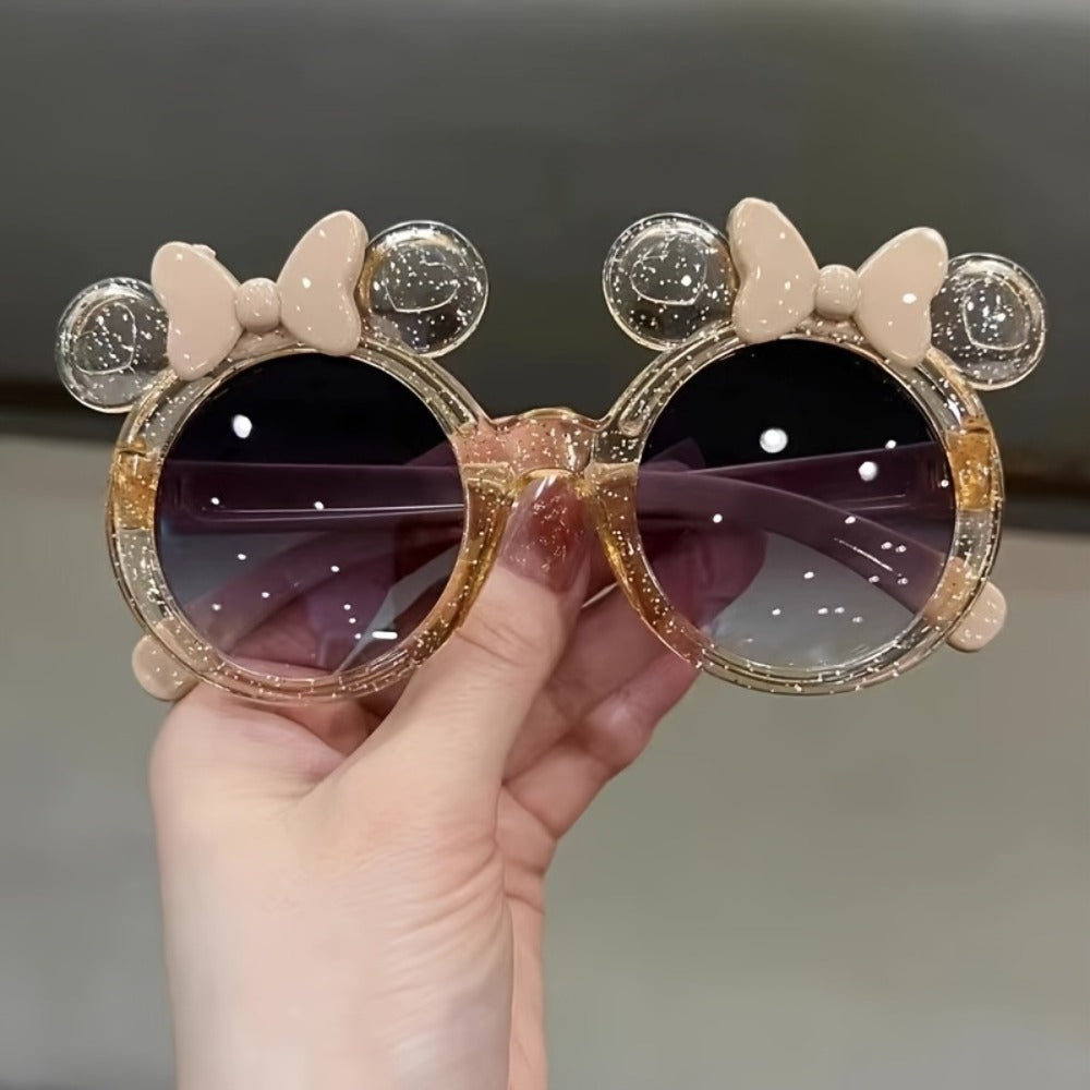 Fashion Accessories - Rhinestone Bow Glasses Lightweight Eyewear Stage Performance Photo Shoot - product detail view 7