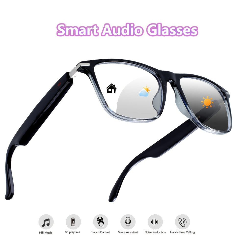 Fashion Sunglasses - Bluetooth Glasses Smart Audio Photochromic Lenses Anti Blue Light - product detail view 3