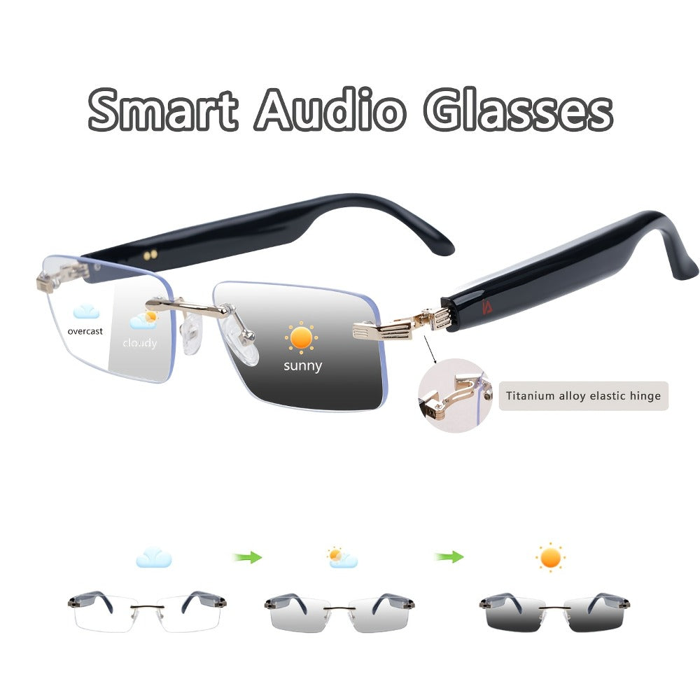 Fashion Sunglasses - Bluetooth Glasses Smart Audio Photochromic Lenses Anti Blue Light - product detail view 12