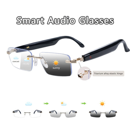 Fashion Sunglasses - Bluetooth Glasses Smart Audio Photochromic Lenses Anti Blue Light - product detail view 12
