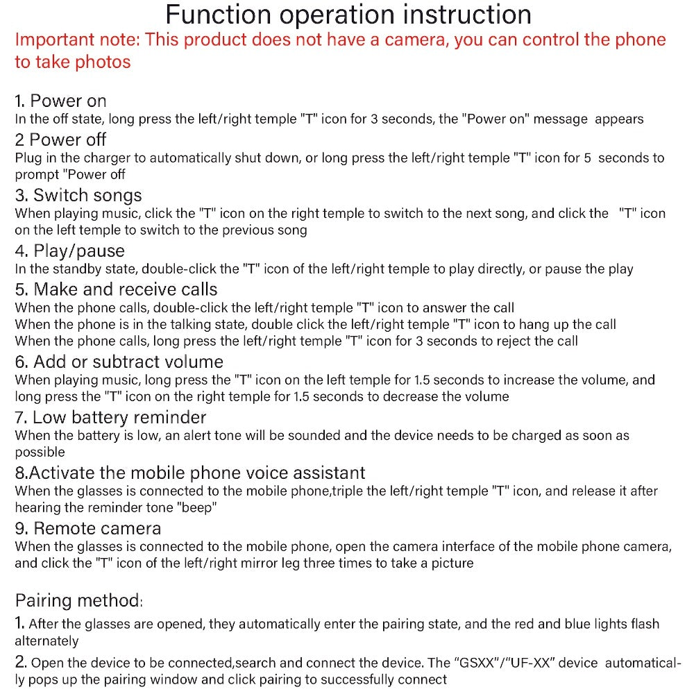 Fashion Sunglasses - Bluetooth Glasses Smart Audio Photochromic Lenses Anti Blue Light - product detail view 17