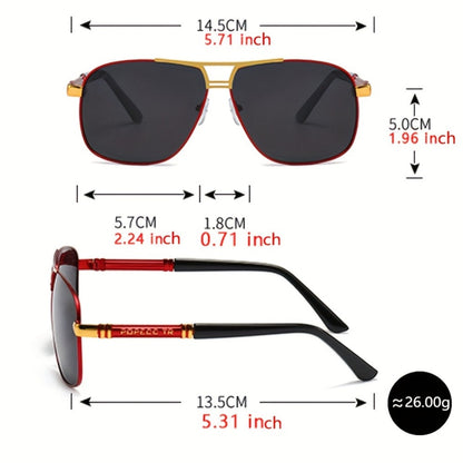 Fashion Sunglasses - Polarized Double Bridge Unisex UV400 Anti-Glare Eyewear for Hiking - product detail view 10