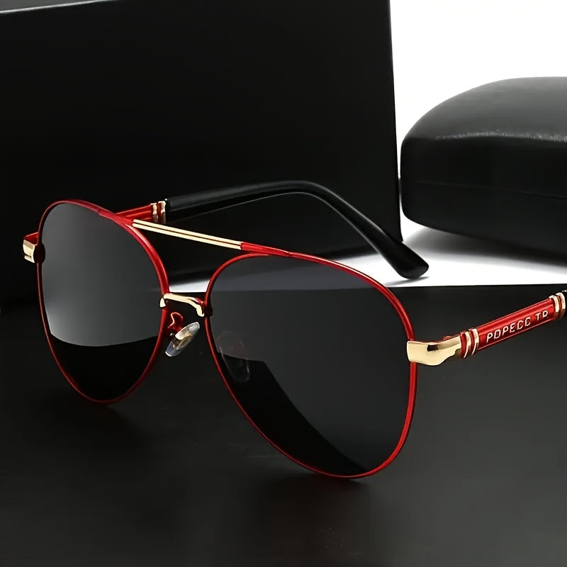 Fashion Sunglasses - Polarized Double Bridge Unisex UV400 Anti-Glare Eyewear for Hiking - product detail view 16