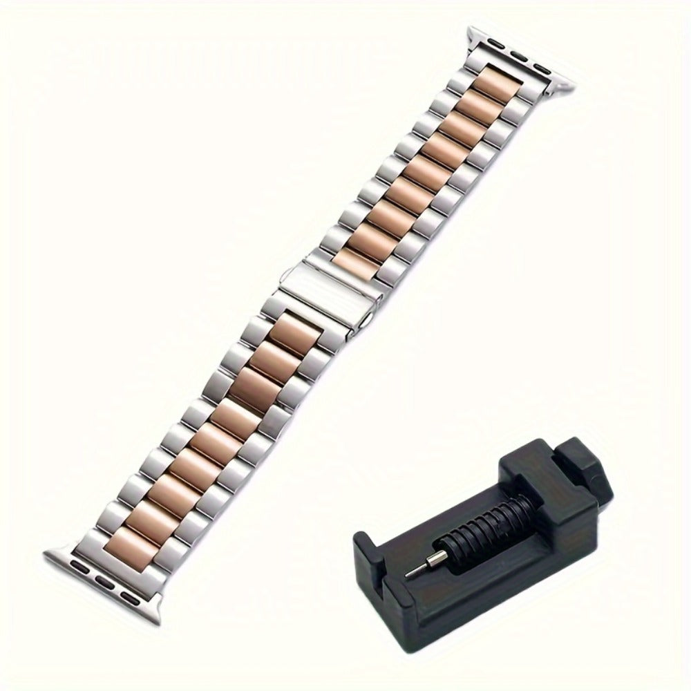 Fashion Watch - Apple Band Stainless Steel with Remover Tool - Compatible with Apple Ultra - product detail view 10