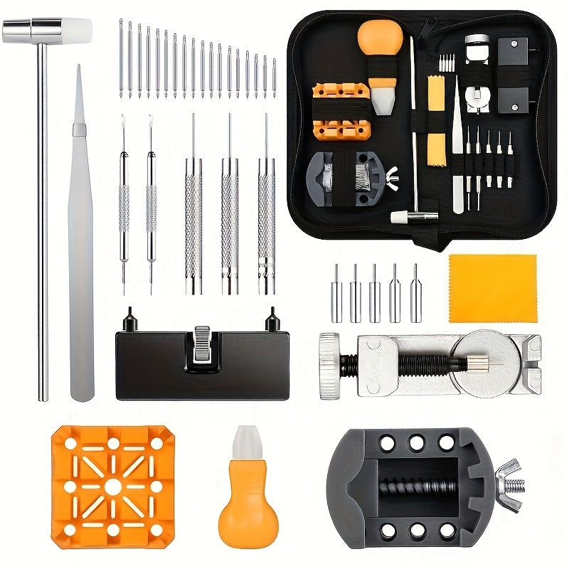 Fashion Watch - Repair Tool Kit 72pcs Professional Watchmaker Set with Case Opener, Case - product detail view 11