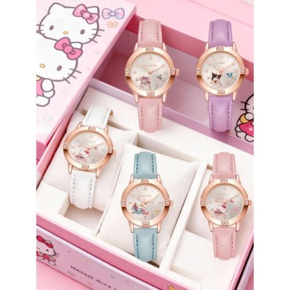 Fashion Watch - Sanrio Themed Watches Set of 5 Cartoon Cute Kids Wrist Pack Favor Gift - product detail view 4