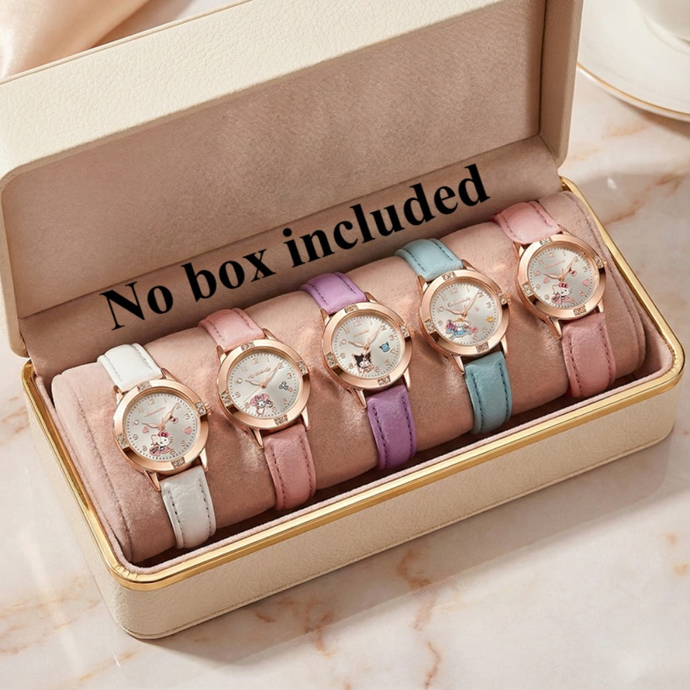 Fashion Watch - Sanrio Themed Watches Set of 5 Cartoon Cute Kids Wrist Pack Favor Gift - product detail view 6