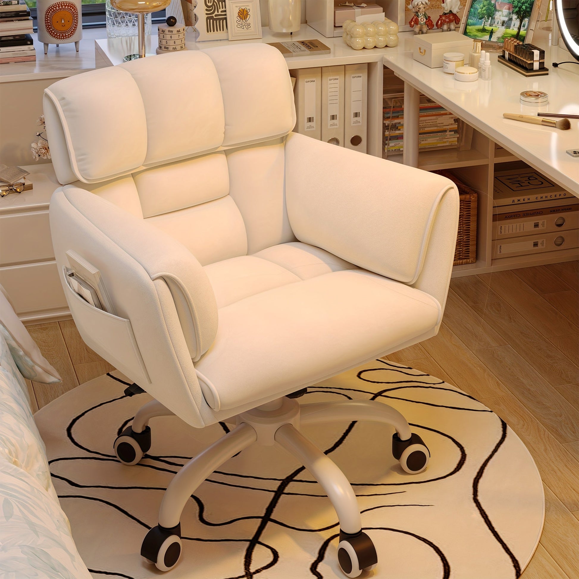 Accent Chair shown in the Beige option