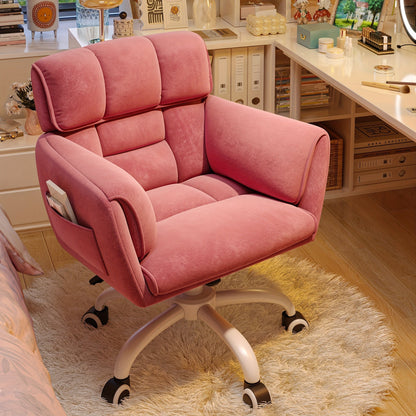 Accent Chair shown in the pink color option
