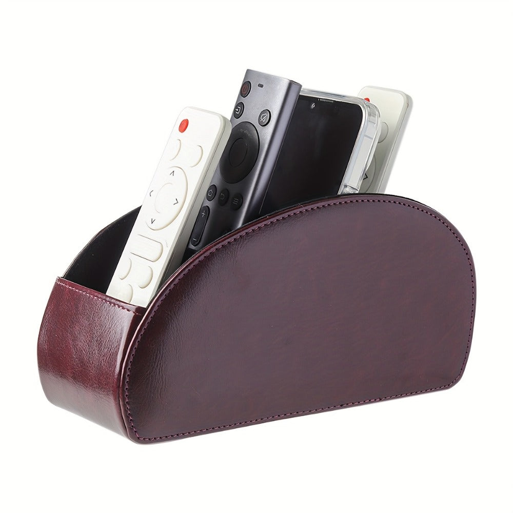Faux Leather Desktop Organizer with Remote Control and Multiple Color Options detail image - detail view 10