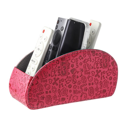 Faux Leather Desktop Organizer with Remote Control and Multiple Color Options detail image - detail view 3