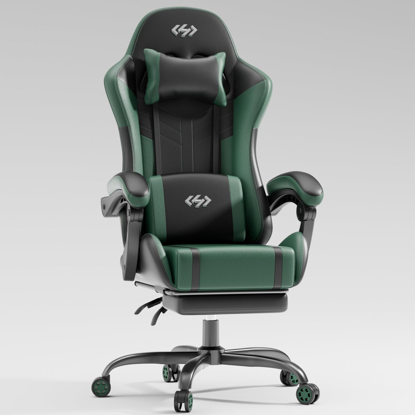 Gaming Chair shown in the Black And Green option