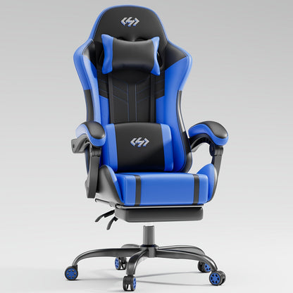 Gaming Chair shown in the Black Blue option