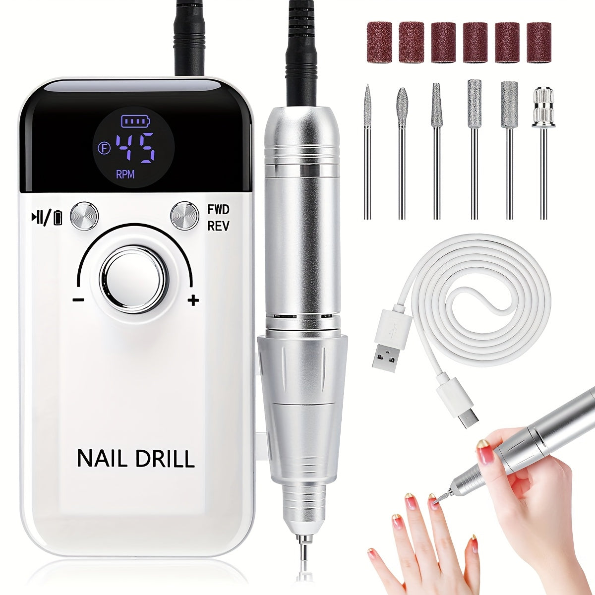UV LED Nail Lamp 30 LEDs Infrared Auto Sensor with 3 Timer Modes 5s/30s/60s, Detachable Magnetic Base Gel