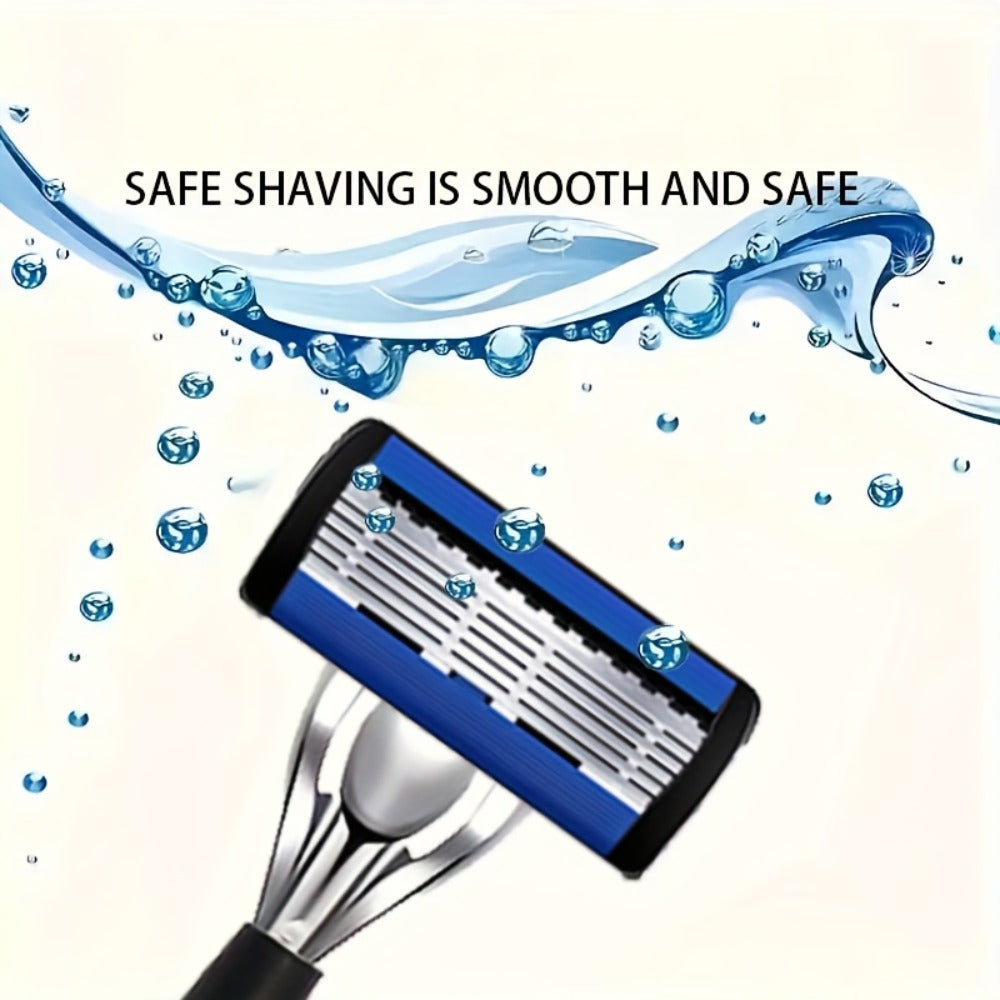 Safety Razor Kit for Men Double Edge 36 Blades & 2 Anti-Slip Handles – Stainless Steel Manual Wet Shaving Set for Smooth Painless Close