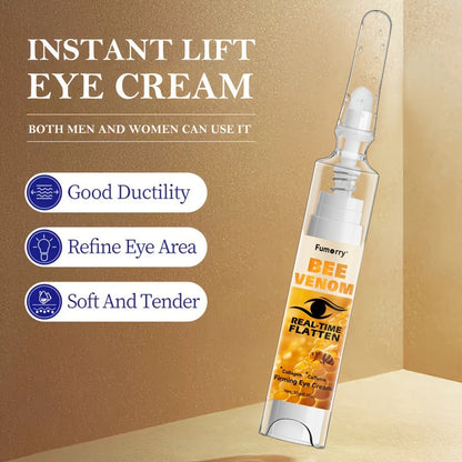 Bee Venom, Caffeine and Collagen Eye Cream Pen with White-and-Gold Body and Precision Dispenser Tip