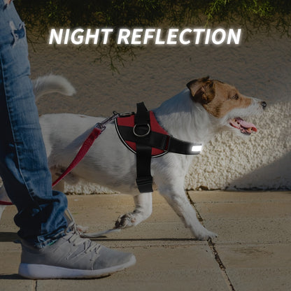 Breathable Reflective Dog Harness with Control Handle – Adjustable Outdoor Vest for Walking Running Hiking – XS to XXL