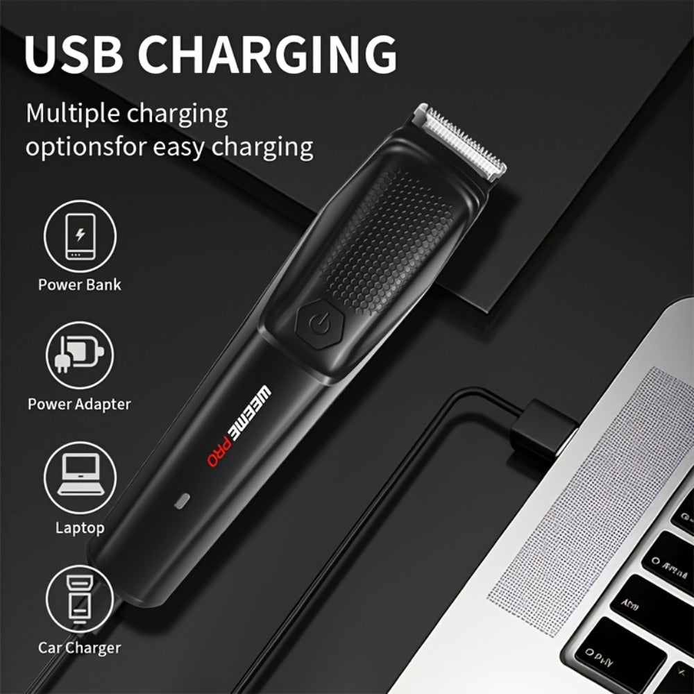 Beard Trimmer for Men - Professional Hair Clipper Electric Razor Zero Gapped T-Blade Edger for Entryways, Bedrooms and Living Spaces