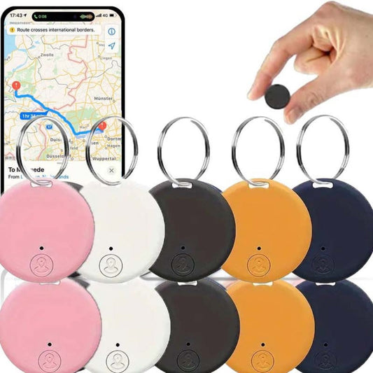 Solar Mini Key Finder Smart Tracker Anti-Lost Alarm Device – Portable Location Tracker for Keys Phone Wallet Luggage Pets