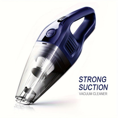 Handheld Cordless Vacuum Cleaner with Powerful Suction – Portable USB Rechargeable Mini Vacuum with Multiple Accessories for Car, Home