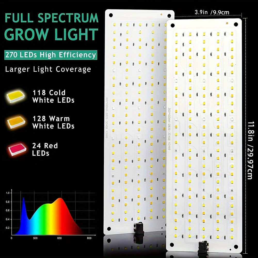 Grow Light, Full Spectrum 270 LED Timer Dimmable Indoor Plants Seedling for Garden, Patio and Yard Use