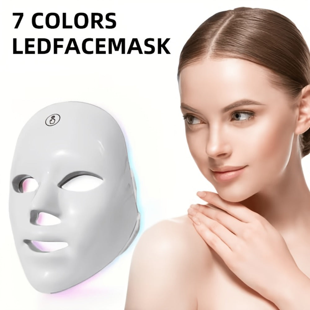 7 Color Photon LED Facial Device for Bath Time, Home Spa and Personal Care, with the Listed Configuration