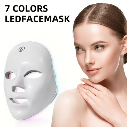 7 Color Photon LED Facial Device for Bath Time, Home Spa and Personal Care, with the Listed Configuration