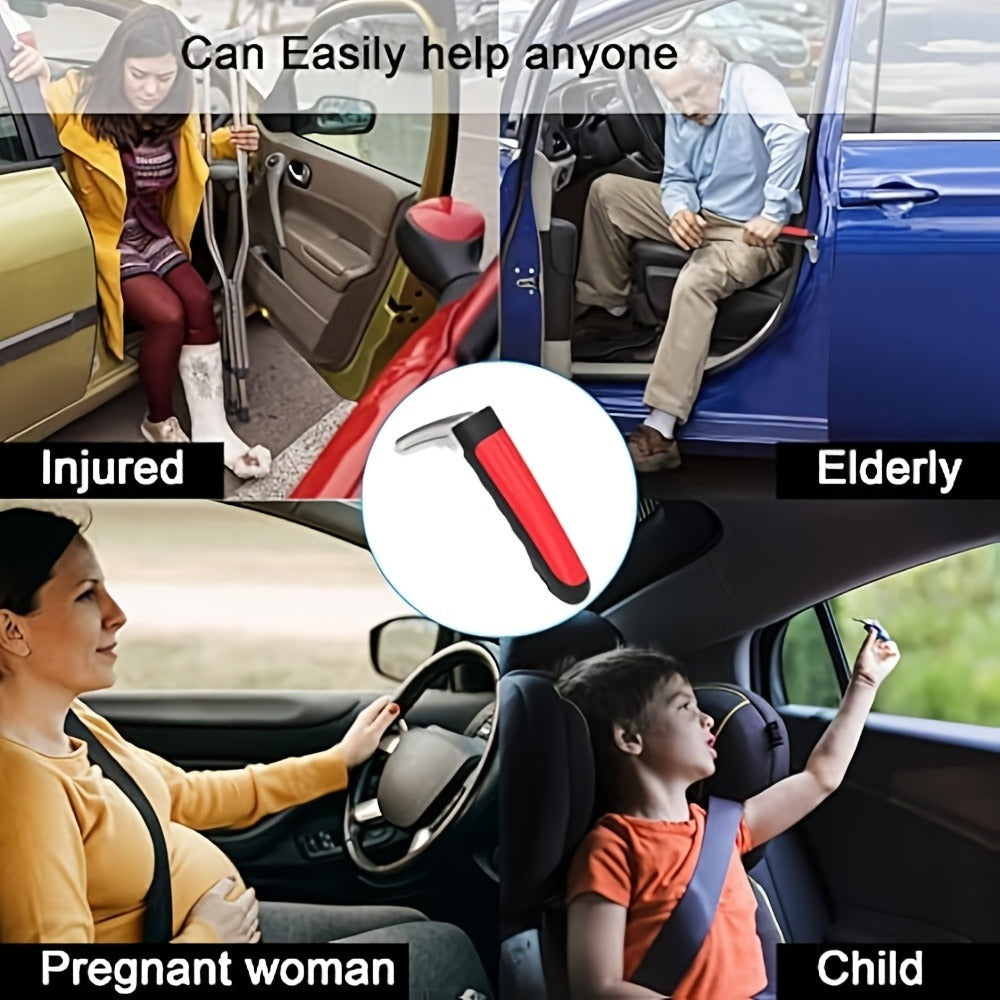 Car Door Grab Bar – Portable Vehicle Support Handle for Seniors & Handicapped, Sit-to-Stand Assist, Auto Cane Grab Bar Supports Up to 450