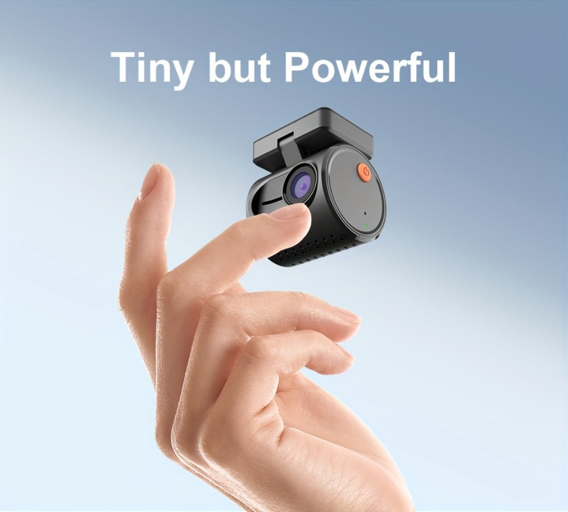 KAWA Mini 3 2K Dash Cam – 1296P QHD WiFi APP & Voice Control, Super Capacitor, Color Night Vision, WDR, Loop Recording, 24H Parking Monitor