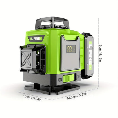 Laser Level 16 Line 4D Green Self-Leveling with Tripod 360 Degree Rotary Cross Line High for Entryways, Bedrooms and Living Spaces
