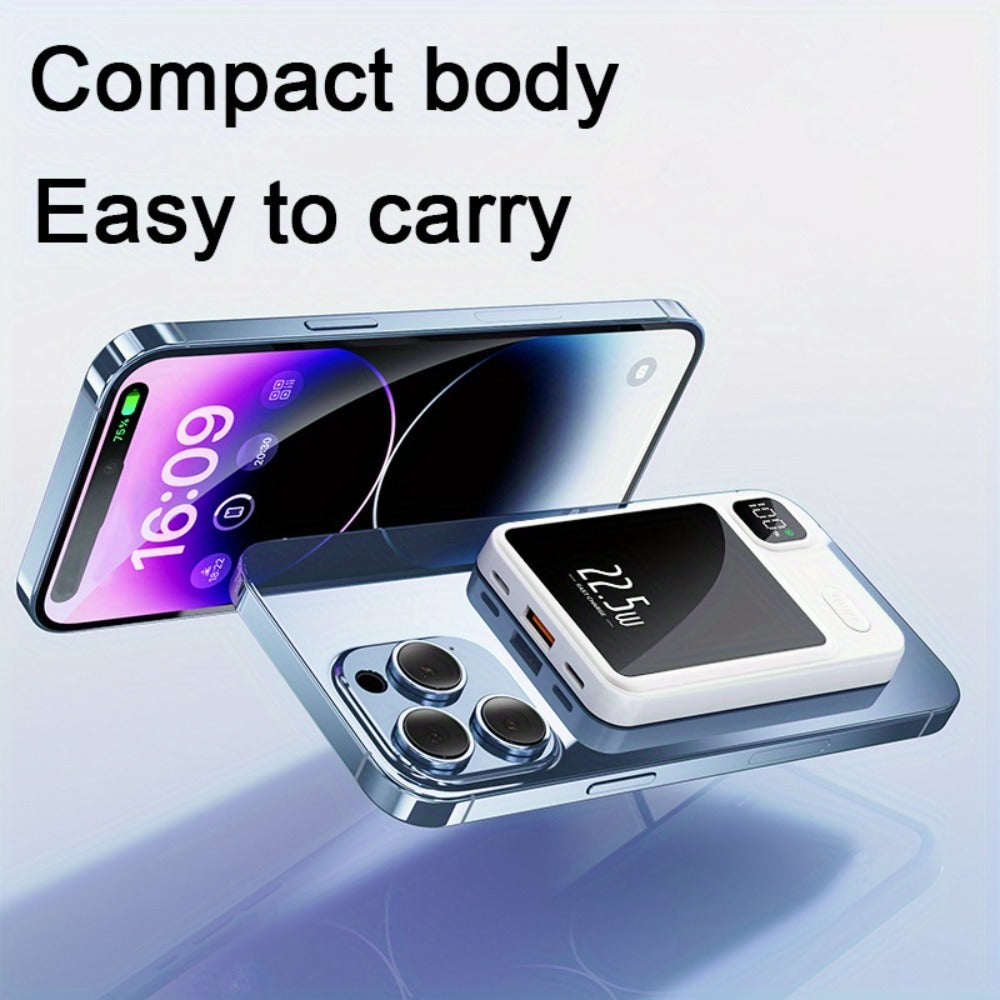 Magnetic Wireless Power Bank 38880mAh 22.5W Fast Charging with Digital Display for iPhone 17 16 15 14 13 12 Pro Max Plus Android