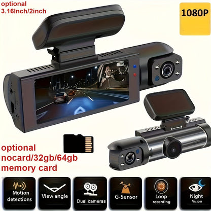 Dash Camera Checkout Options with Wide-Screen Dual-Camera Body or Two-Inch No-WiFi Models Pictured