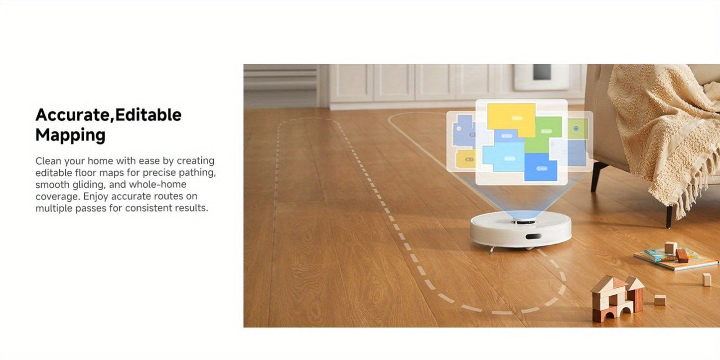 Dreame D10 Plus Gen 2 Self-Emptying Robot Vacuum & Mop Refurbished, 6000Pa Suction, 90-Day Base, LiDAR Navigation