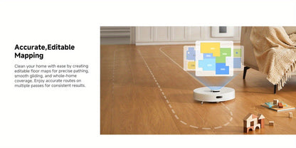 Dreame D10 Plus Gen 2 Self-Emptying Robot Vacuum & Mop Refurbished, 6000Pa Suction, 90-Day Base, LiDAR Navigation