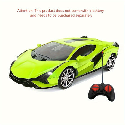 High-Speed Drift RC Car 1:24 Scale with LED Lights 4-Channel Simulation Model Remote Control Car for Kids Boys Girls