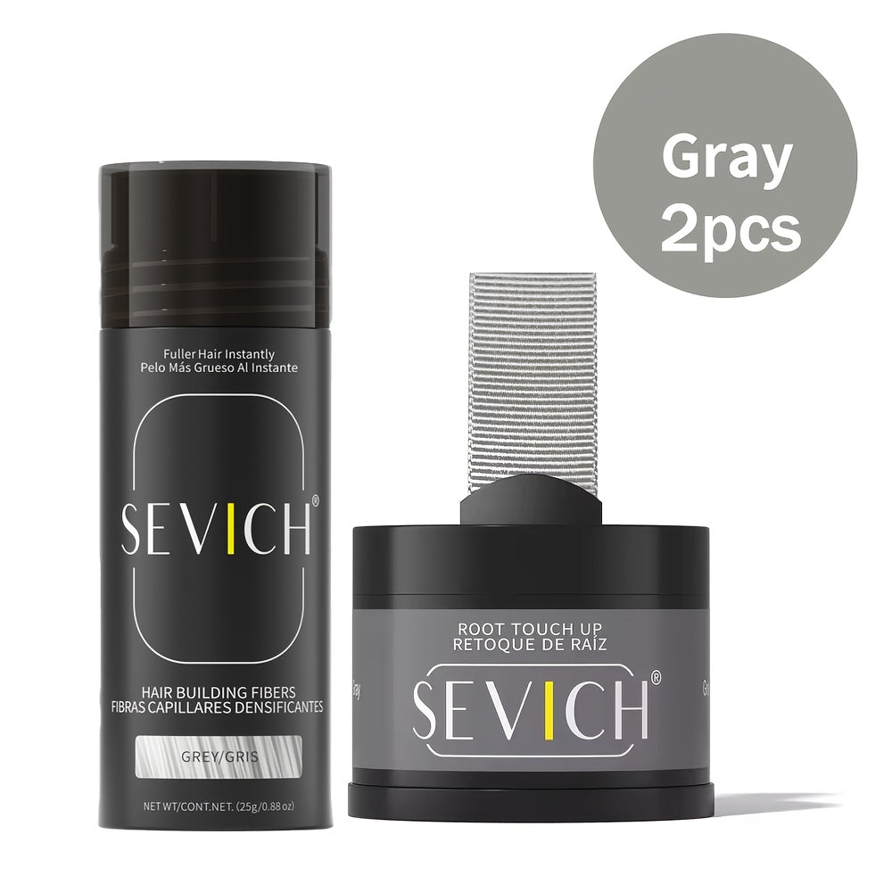 Thinning Hair Root Coverage Powder with Brush, Instant Hairline Concealer Natural Shadow Effect