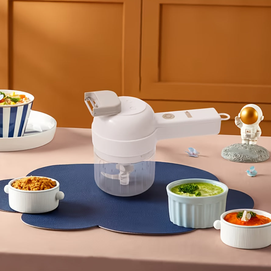 Mini Electric Food Chopper Portable USB Rechargeable 1 Cup Multifunctional Food Processor for Bath Time, Home Spa and Personal Care