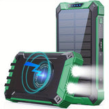 40000mAh-Green Buit in 4Cables