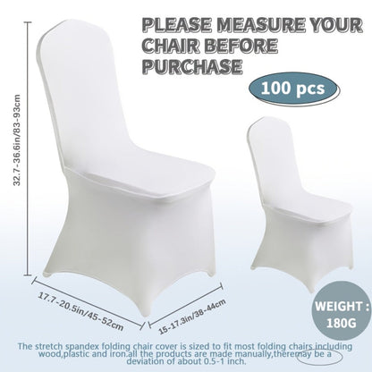 Spandex Chair Covers Bulk, Elastic Stretch Universal Fit Banquet Chair Protectors, Wedding Chair Covers for Weddings