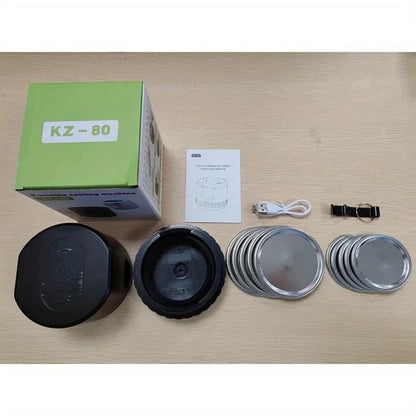 Electric Mason Jar Sealer One-Touch Vacuum Seal - 2025 New Model Jar Sealer Kit with Wide Mouth & Regular Mouth Lids