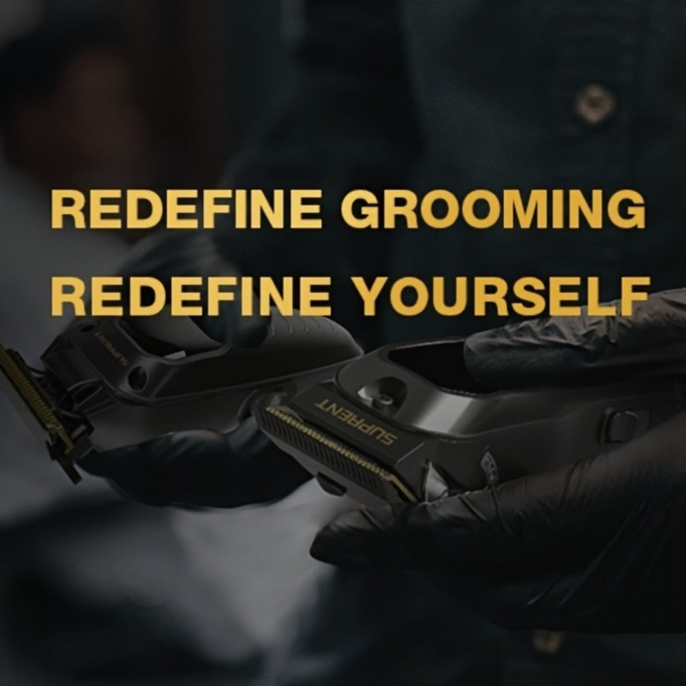 Hair Clippers & Beard Trimmer Set for Men - SUPRENT Professional Cordless Grooming Kit with T-Blade Trimmer