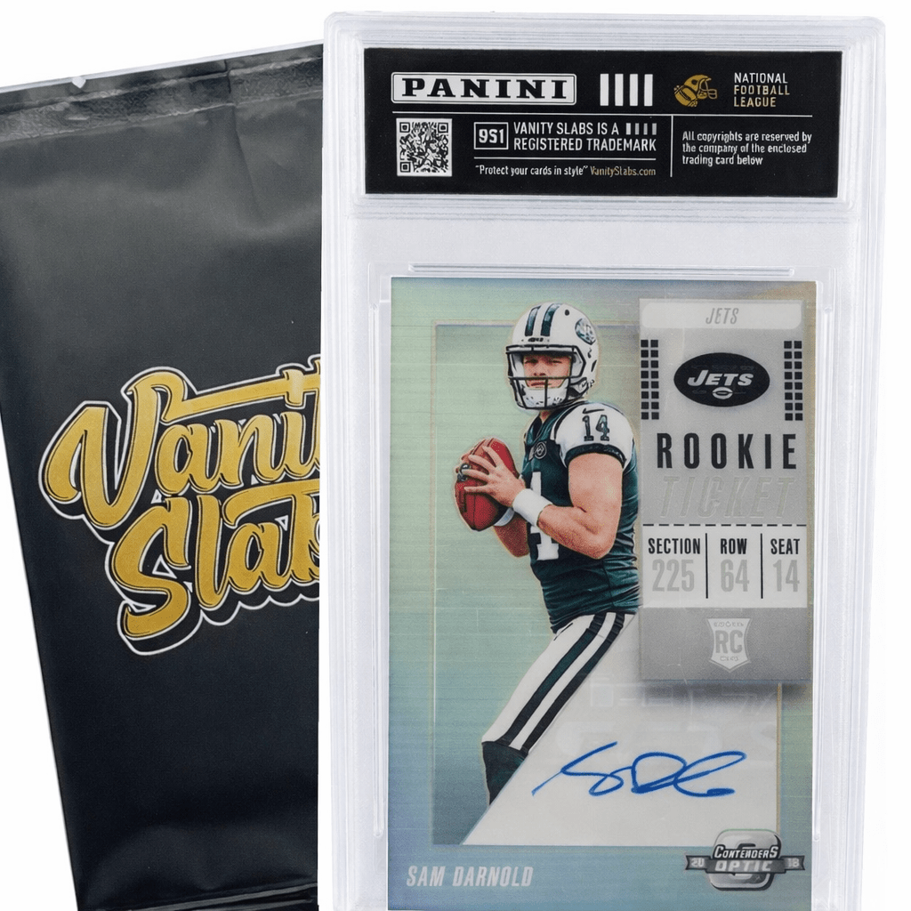 Panini Football Mystery Hit Slab – Football Card in Vanity Slabs Display Case | Rookies, Stars, Inserts & Holo Parallels | Premium Mystery