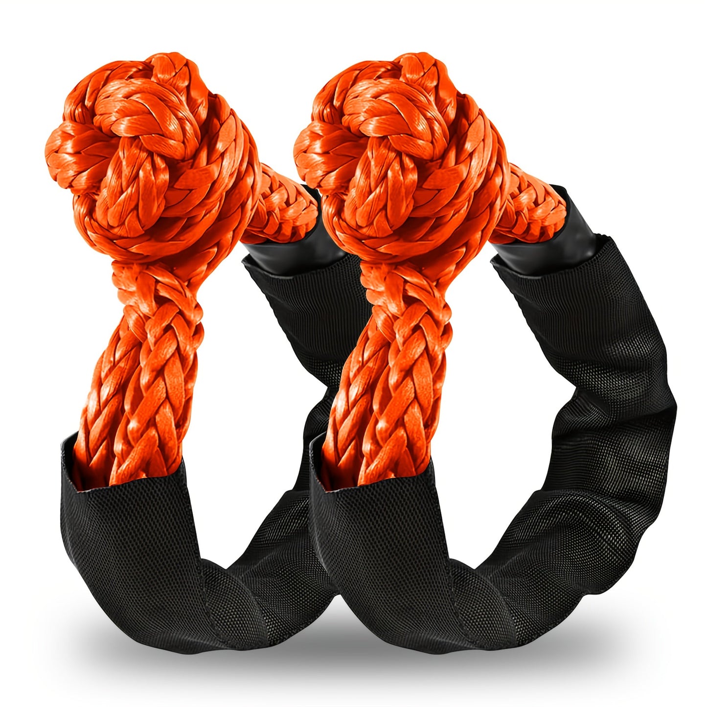 Soft Shackle 41, 000 lb Breaking Strength Synthetic UHMWPE Recovery Rope with Protective Sleeve – Heavy Duty Tow Shackle for Off-Road Truck