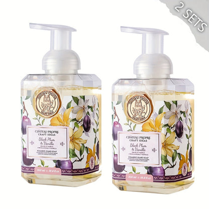 Foaming Hand Soap 500ml Moisturizing Gentle Foam Soap 8 Scents Vanilla Coconut Citrus Floral Fruity Deeply Hydrating Soft Hands All Skin