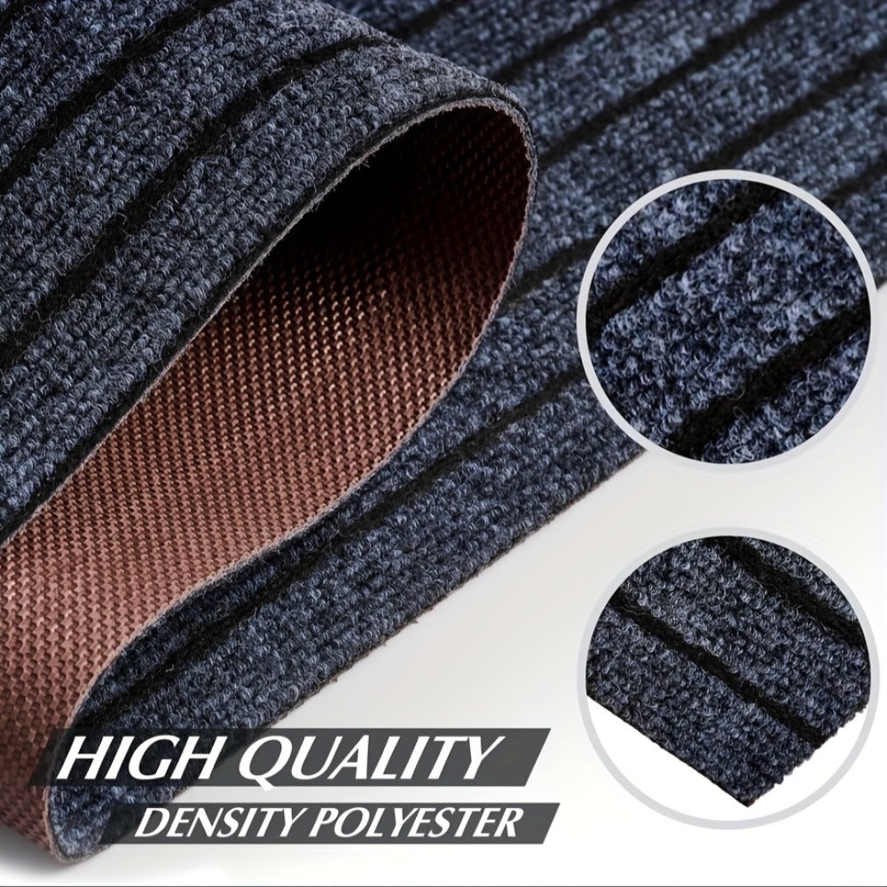 Runner Carpet with Rubber Backing - 1800G/sqm Indoor Outdoor Rug, Hallway, Entryway, Laundry Room & Balcony Runner Mat