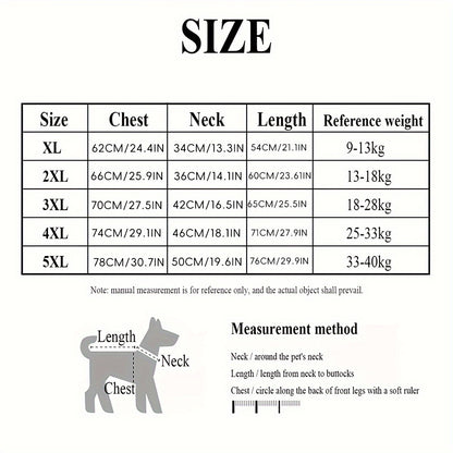 High Neck Dog Coat Warm Pullover – Solid Color Woven Polyester Pet Jacket, Machine Washable, All-Season Fall & Winter Dog Apparel