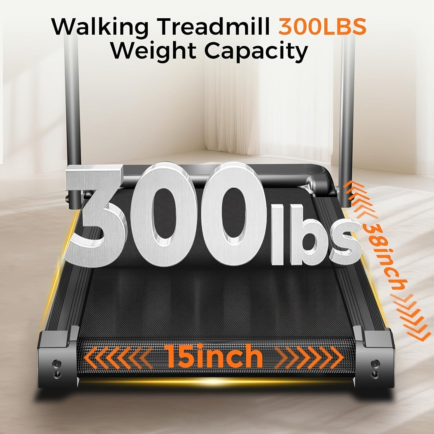 Folding Treadmill 3-in-1 with 14% Auto Incline & Handle – 3.0HP Quiet Walking Pad for Home, 300LBS Capacity