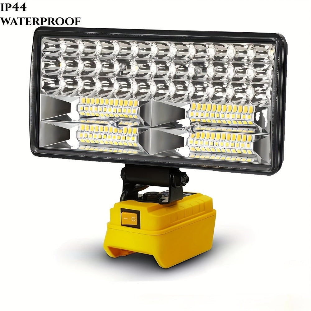Cordless LED Work Light for DeWalt 20V Battery, 30W/90W 1800/5400 Lumen LED Floodlight, Battery Powered Work Light for Automotive